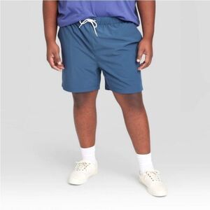 ORIGINAL USE Men’s Blue Hybrid Swim Trunks Shorts XXL Mesh Lined Drawstring NWT